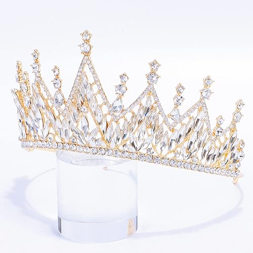 Miniatura 7 de Didder Tiaras y coronas para mujer, tiara dorada, corona gótica de Halloween, corona de graduación, coronas de reina para mujer, tiaras de princesa