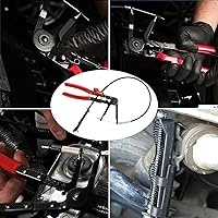 Vista 6 de Alicates de abrazadera de manguera de 24 pulgadas, herramienta de alambre apretado de abrazadera flexible con cable para reparaciones