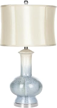 SAFAVIEH Lighting Collection Leona Modern Cream/ Blue Ombre Ceramic 29-inch Bedroom Living Room Home Office Desk Nightstand Table Lamp LED Bulb Included