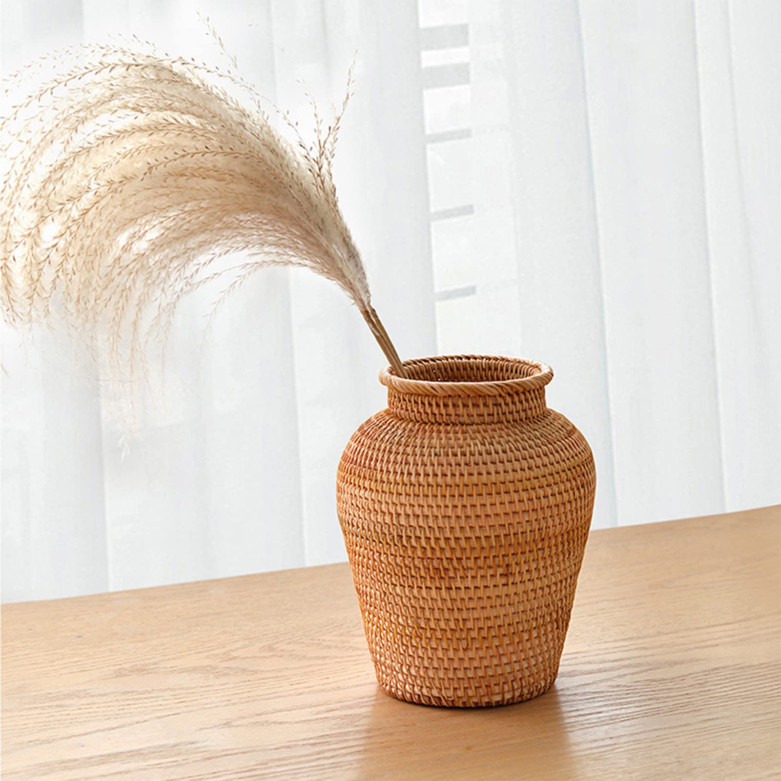 □陶器花瓶 籠 花バスケット アンティーク花瓶 コレクションに楽しめる 