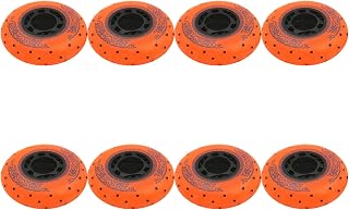 JHKJ Luminous Inline Replacement Wheels 72mm 76mm 80 Flash Inline color flash Wheels 88A Hardness with Bearings 8 Pack for Outdoor/Indoor
