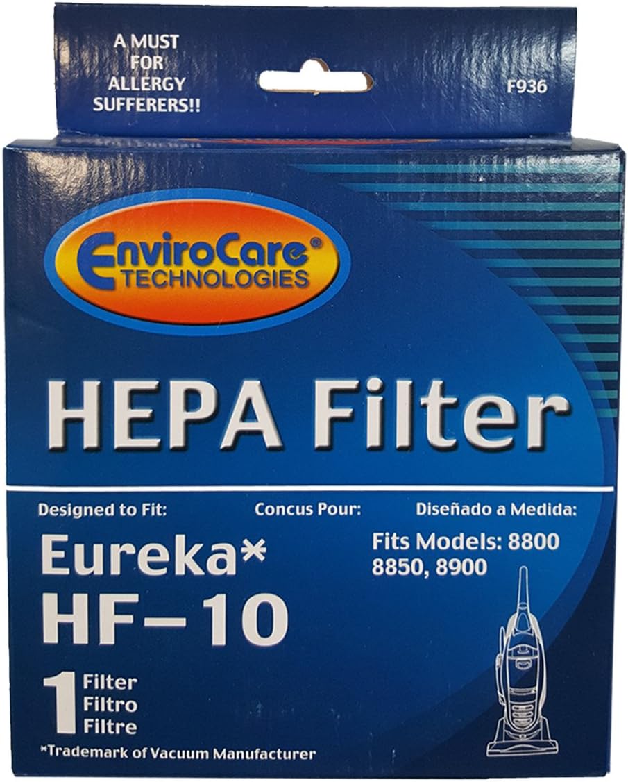(1) Eureka Hf10 Pleated Hepa Filter W/activated Charcoal