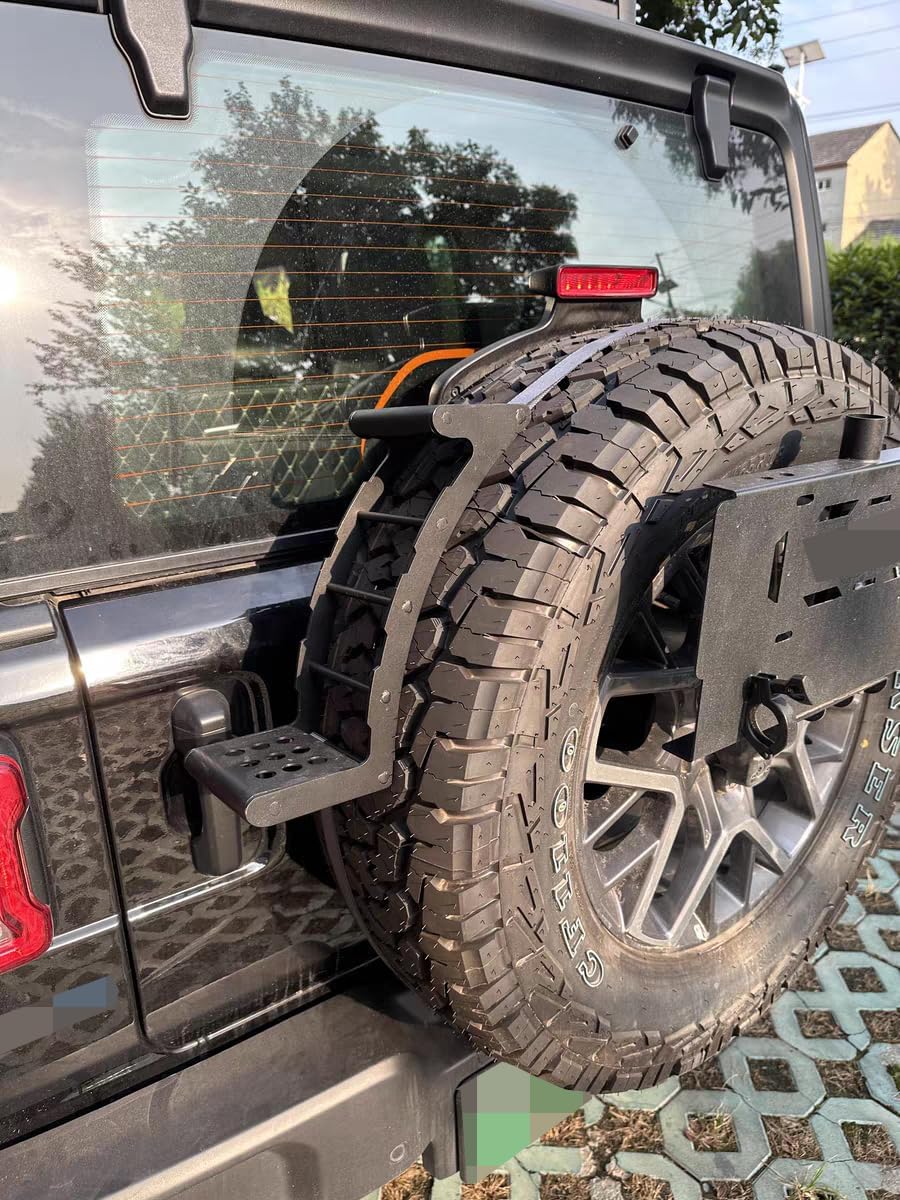 CSOUL Portable Spare Tire Step Wheel Fits for Land Rover Defender 90 110 130 2020 2021 2022 2023 2024, S-001