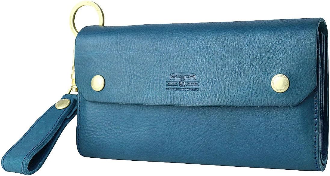 Amazon | [アッソブ] ASSOV OILED SHRINK LEATHER LONG WALLET 長財布