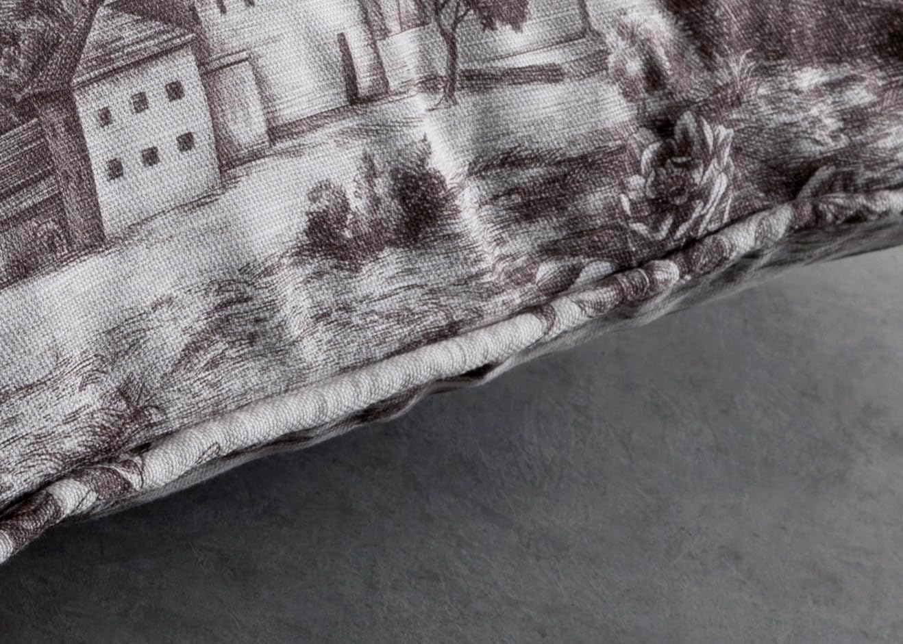 Maison d' Hermine Decorative Pillow Covers 20 x 20 inch Square 100% Cotton Toile Throw Pillow Covers with Invisible Zipper for Living Room Couch Chair Sofas Gifts for Mothers Day - Trianon - Grey