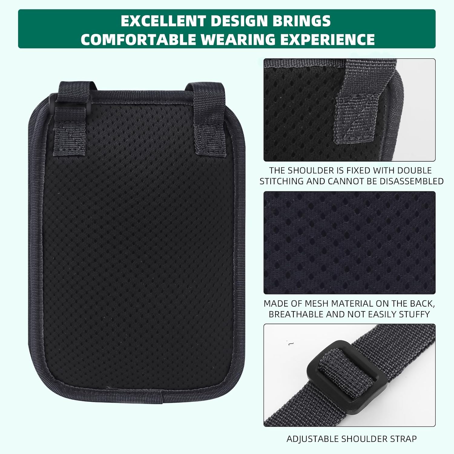 RFID Blocking Neck Wallet Small Crossbody Bag Travel Passport Holder Slim Minimalist Design Security Neck Pouch - Image 5