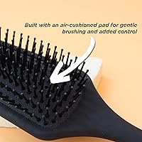 Vista 7 de Denman Mini cepillo de pelo con cojín de paleta para secar con soplado, desenredar y viajar sobre la marcha, estilo cómodo, alisado y alisado