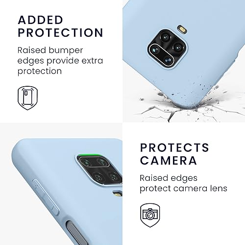 Vista 477 de kwmobile Funda compatible con Xiaomi Redmi Note 11 / Note 11S - Funda protectora de silicona TPU suave y delgada - Azul Báltico Azul (Baltic Blue)