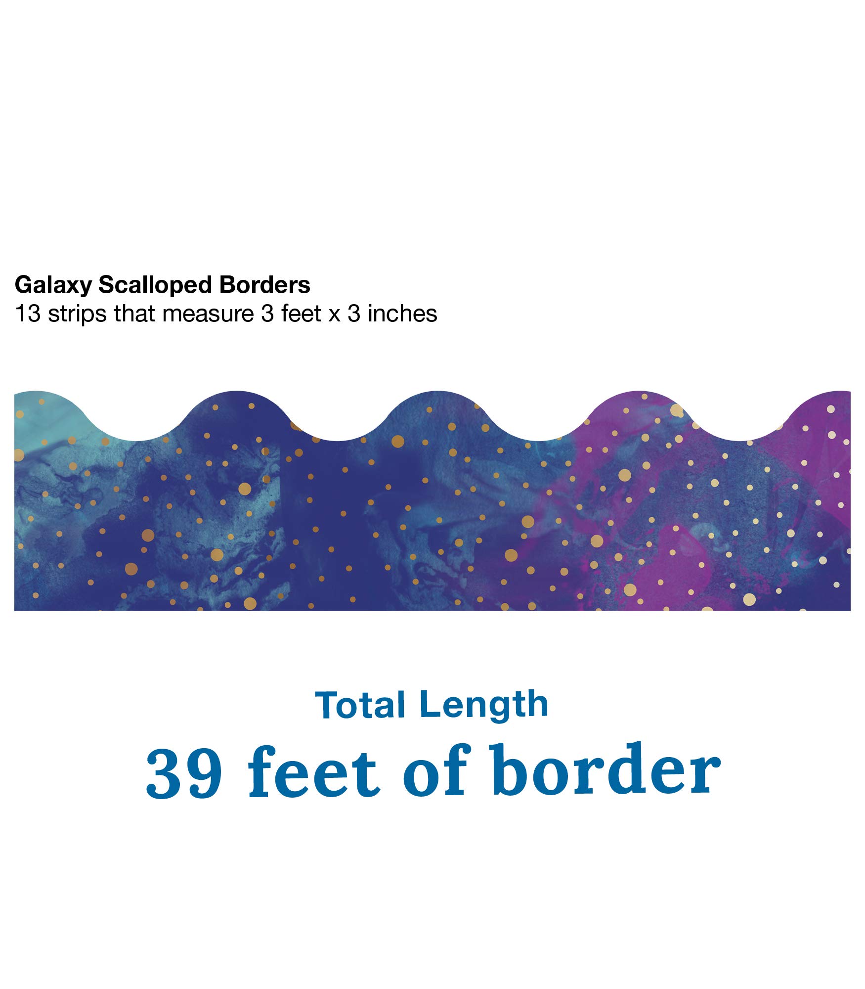 Galaxy Bulletin Board Border - 39ft, Polka Dots -3 Galaxy Bulletin Board Border - 39ft, Polka Dots -3