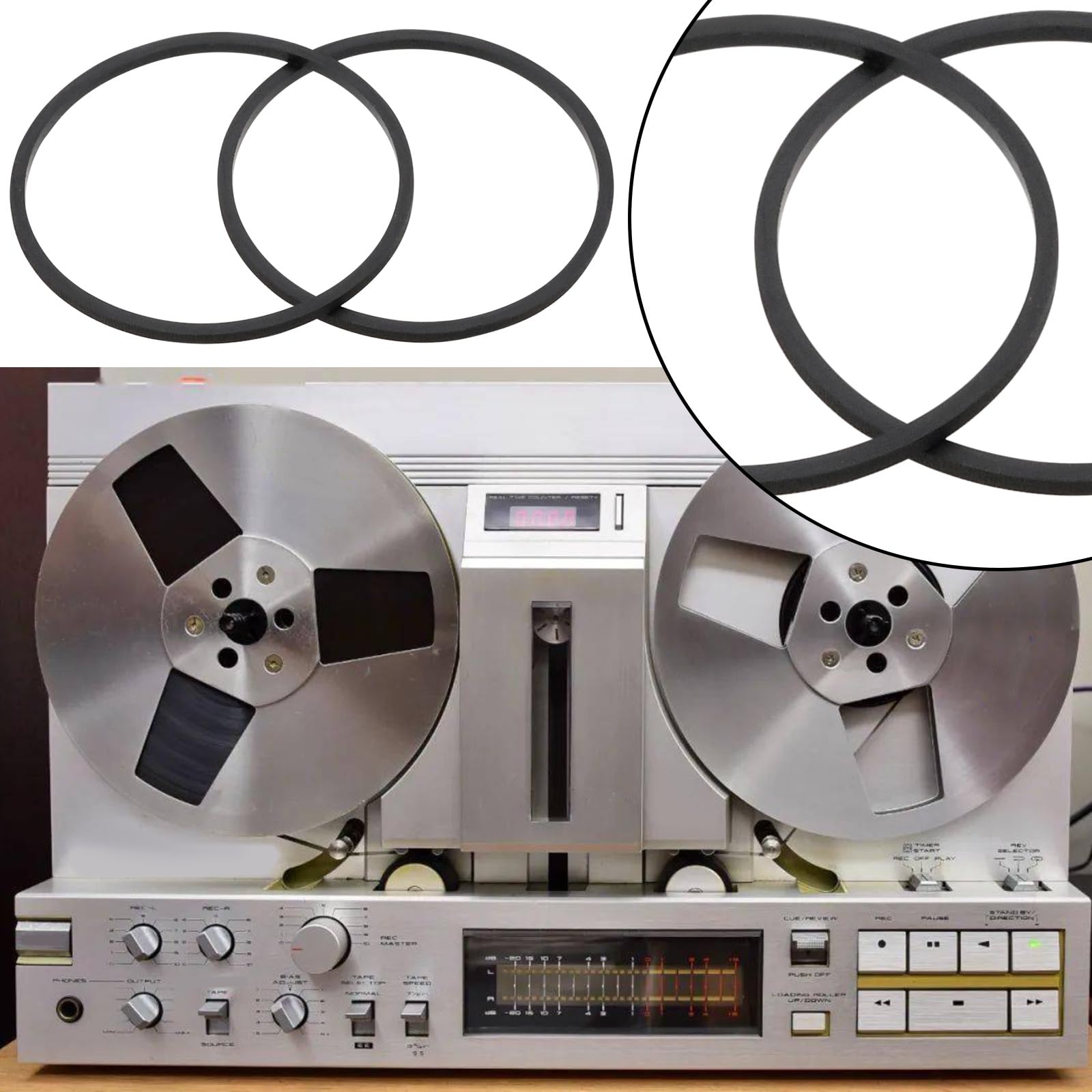LT Easiyl 2pcs MiniDisc Recorder Belt Minidisc Loading Eject Belt Replacement Drive Belts Compatible with Sony MDS-PC3 MDA1 MDS-S9 MDS-E10 MDS-E12 - Image 3