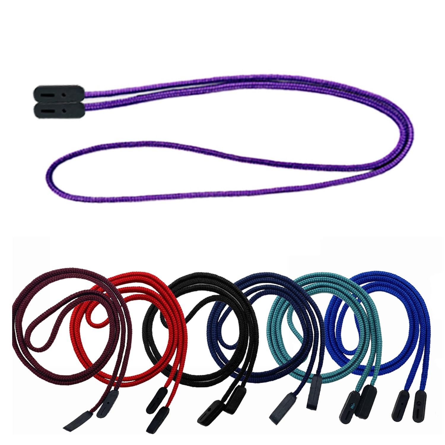 Van Der Linn Unisex Purple Glasses Lanyard Strong Grip Secure Eyewear Holder Glasses Neck Cord Strap (1, )