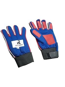 Practice Soccer Goalie Goalkeeper Gloves for Kids Boys Children Football Gloves R-500 (Size-Small)