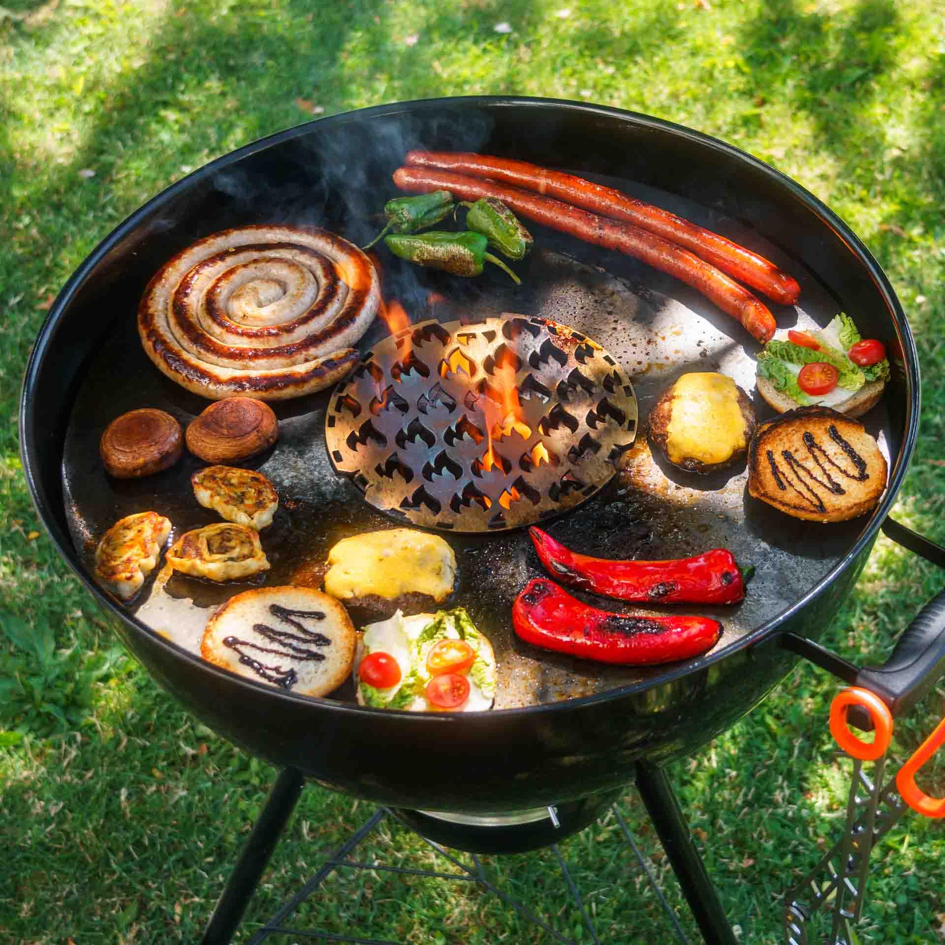 Grillrost.com Das Original Piastra Fuoco 67 - Spessore 4 mm - qualità Made in Germany - per Tutti i Barbecue 67 (65 cm)