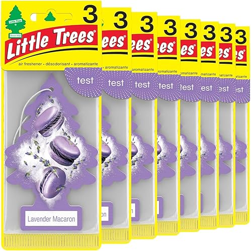 Miniatura 234 de Little Trees - Ambientador de árbol colgante que proporciona un aroma de larga duración para auto u hogar. Aroma Leather, 4 paquetes de 6