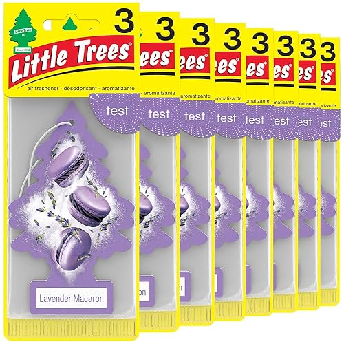 Miniatura 25 de LITTLE TREES Ambientador de aire para coche, árbol colgante que proporciona un aroma duradero para el automóvil y el hogar Cuero, 24 ambientadores