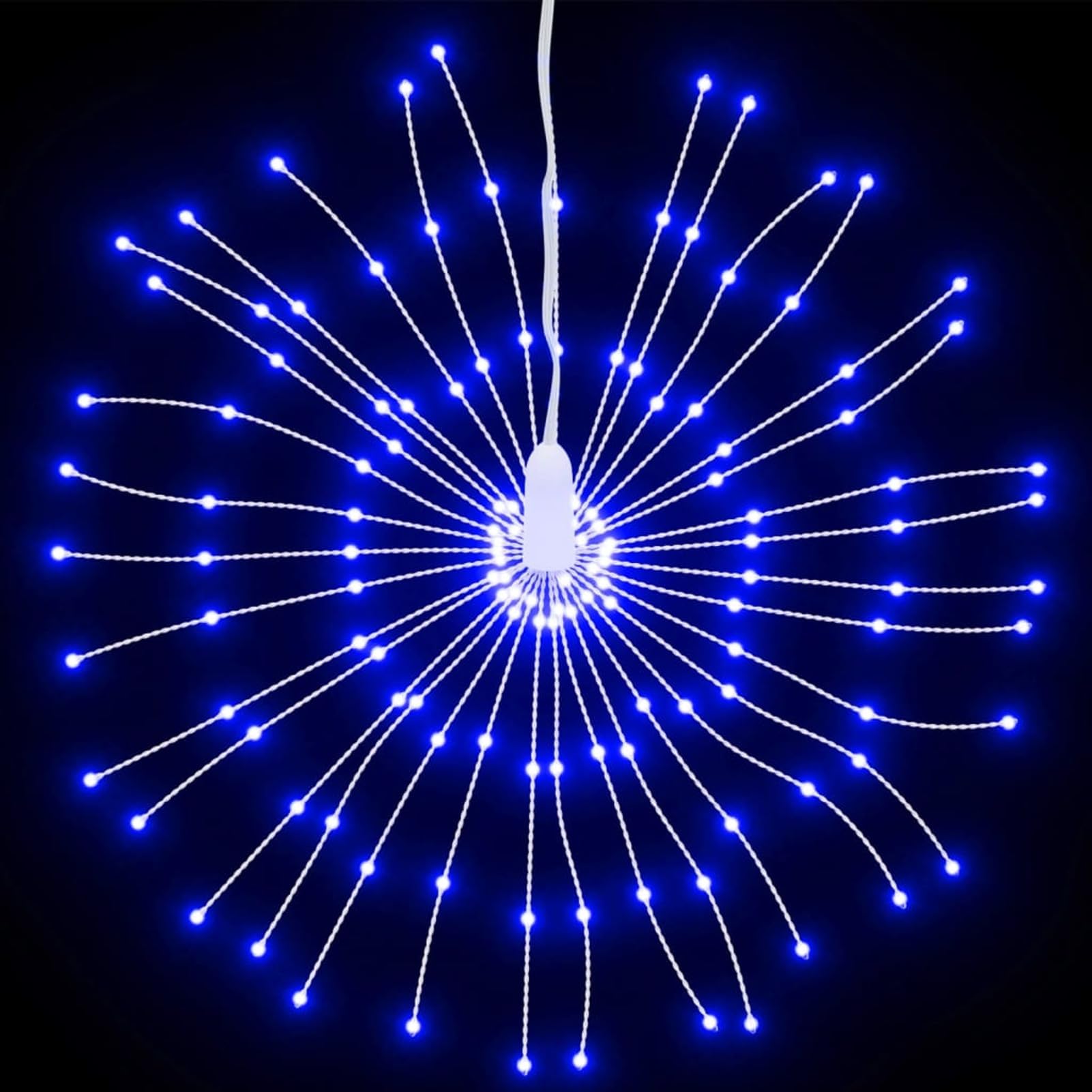 Homgoday Dekoracje świąteczne, dekoracje świąteczne, dekoracje świąteczne na zewnątrz, świąteczne oświetlenie galaktyki 140 diod LED 8 szt. niebieski 17 cm