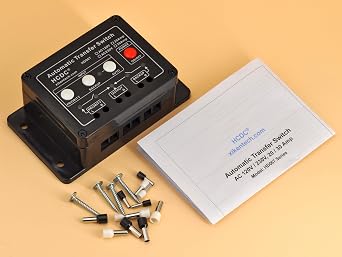 Automatic Transfer Switch, AC120V 30Amp, ATS Auto Transfer Switch, HCDC HD067/120V30A