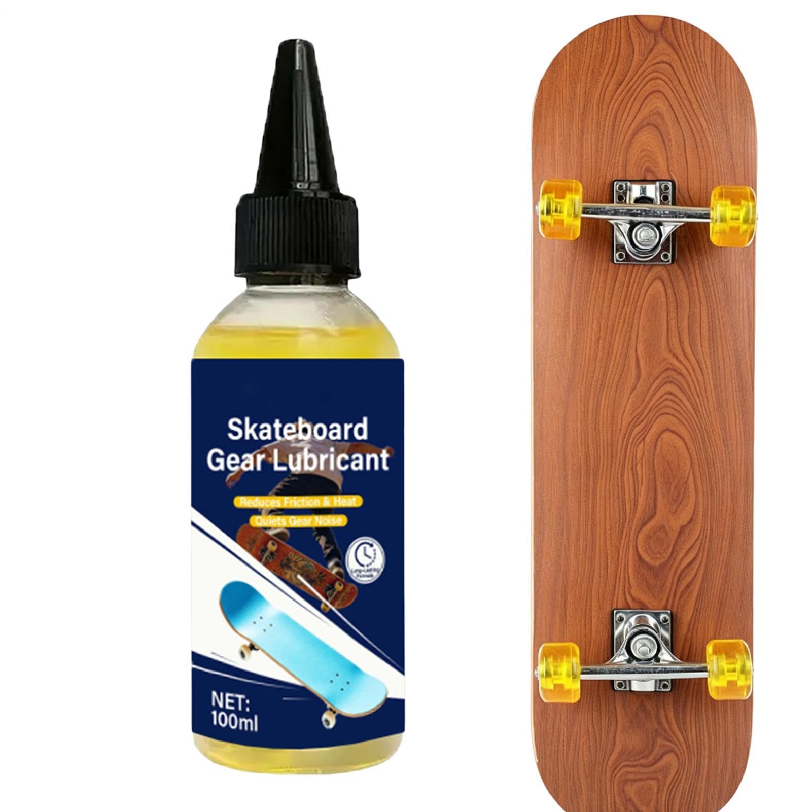 Precision Bearing Oil, Skateboard Lubrication Fluid, 100ml Smooth Glide with Friction Reduction, Speed Performance Enhancer, Metal Solution with Fine Flow, Skate Maintenance Oil for Wheels
