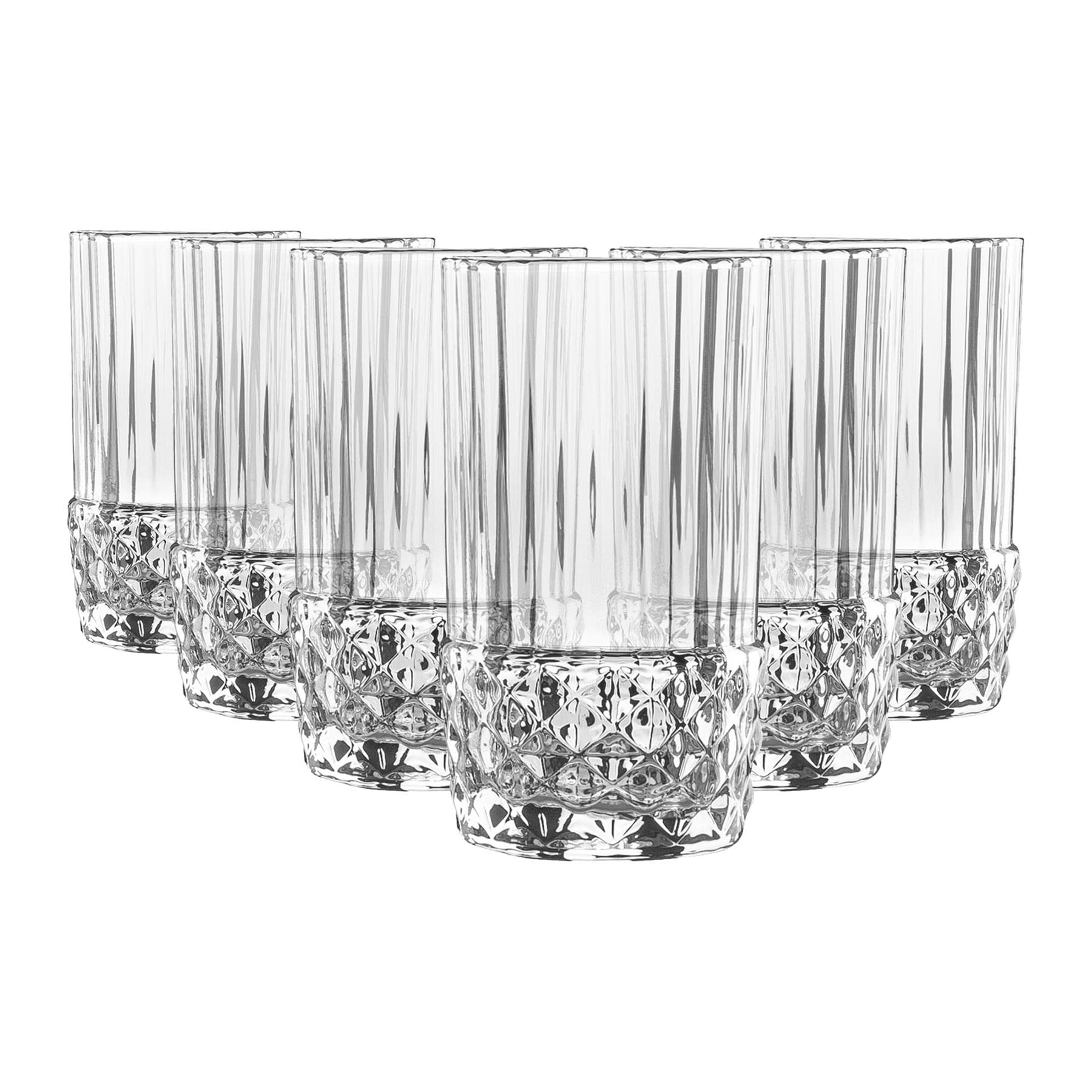 Bormioli Rocco America '20s Shot Glasses - Vintage Art Deco Liqueur Shooter Glasses - 80ml - Clear - Pack of 6