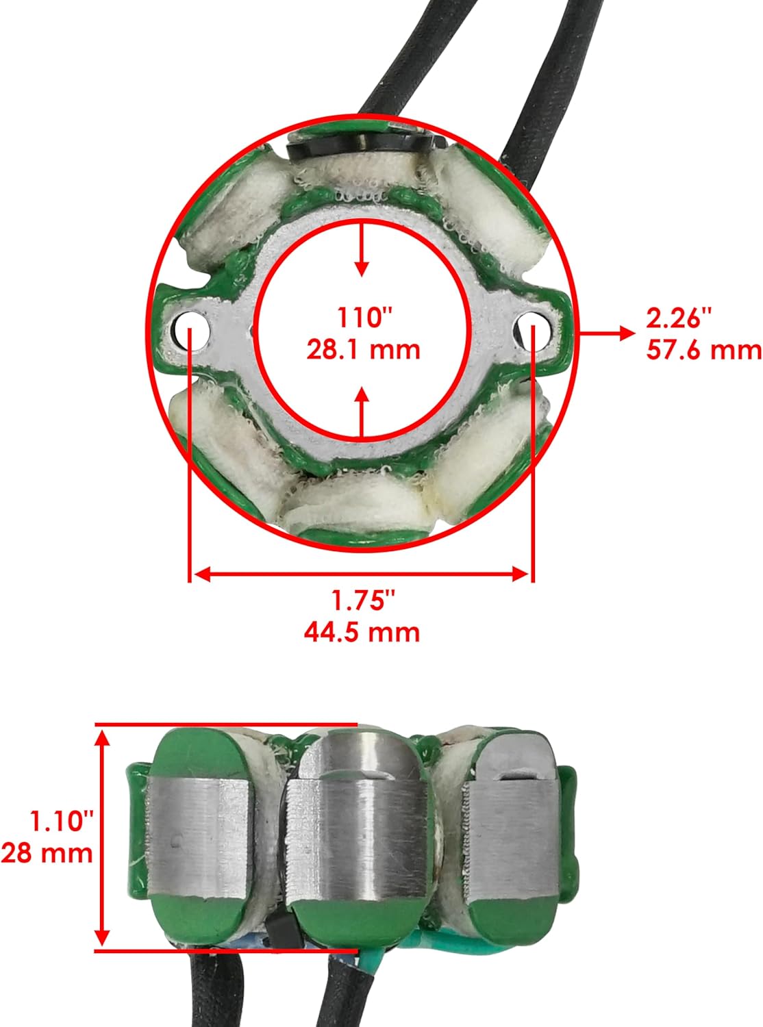 Caltric Stator And Gasket Compatible with Kawasaki Kx250F Kx 250F 2005 2006 2007 2008 Magneto