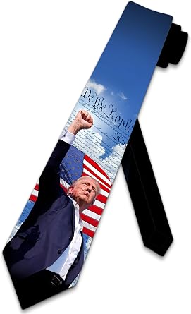 Trump Ties Mens MAGA Necktie We the People Tie for Men Patriotic Neckties
