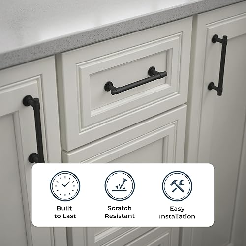 Vista 55 de Franklin Brass – P29520Z-CZ-B barra recta de 3 pulgadas para gabinete Plateado (Heirloom Silver)