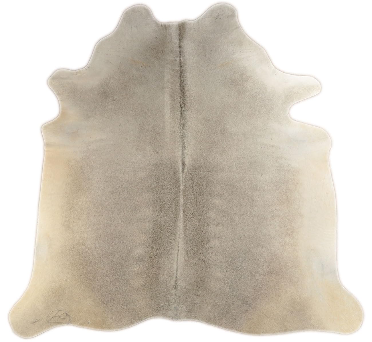 generisch Kuhfell Hell Grau Beige Natur 210 x 180 cm echtes Stierfell Rinder Fell Teppich