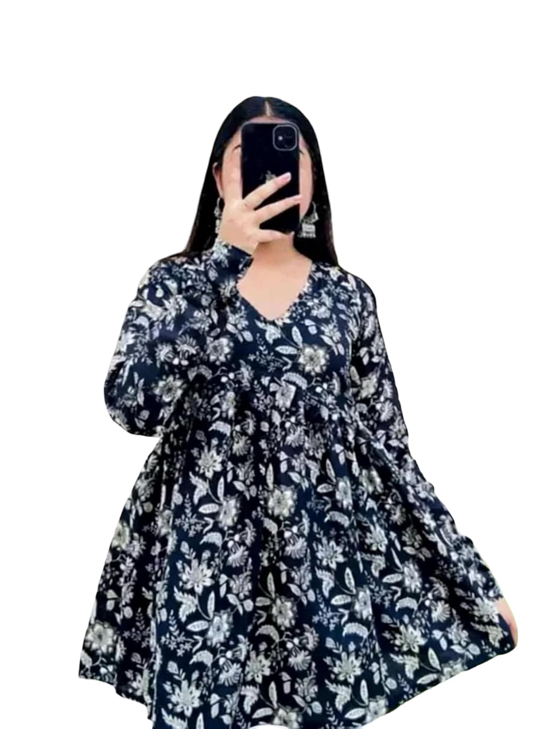 Women’s Rayon Floral Printed A-Line Tunic Top | Stylish Casual Wear | V-Neck Long Sleeve Kurti Top - Review, Price and Buying Guide