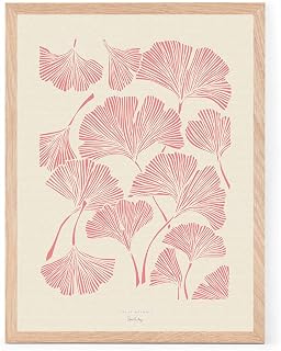 PSTR studio アートポスター 30×40cm Gingko Blomster 北欧雑貨 アートプリント インテリア