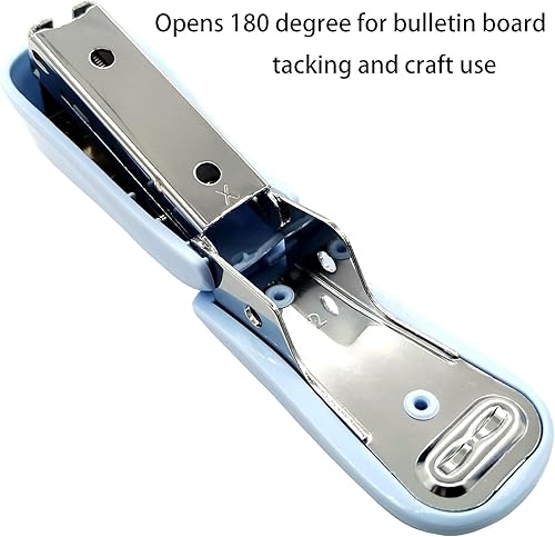 Miniatura 8 de WIWUE GUO Engrapadora, engrapadora con grapas, removedor de grapas, grapadoras para escritorio, mini grapadora, grapas estándar, grapadora pequeña,