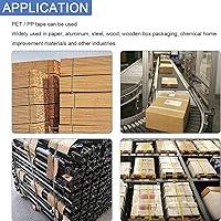 Vista 3 de Fleje eléctrico, empacadora eléctrica portátil, correa de acero de plástico Petpp Flejadora Correa de plástico automática de fusión en caliente