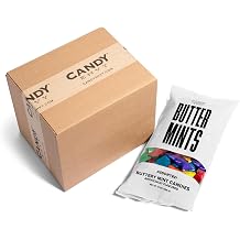 Candy Envy - Assorted Wrapper Buttermints - 10 Bags with Approximately 100 Mint Per Bag - White Creamy Mint with Various Color Wrappers