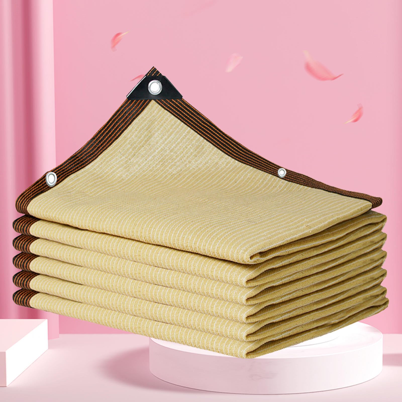Filet d'ombrage beige 4x8m pour serre et jardin rectangulaire