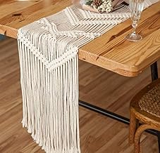 سجادة طاولة ماريام. مكرمية من كلمنتار - 1.5 متر - مفرش سفرة