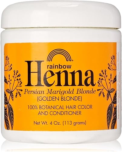 Rainbow Research Tinte y acondicionador para el cabello, rubio caléndula persa y rubio dorado, 4 onzas