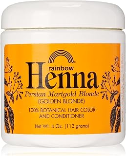 Rainbow Research Henna Hair Color and Conditioner, Persian Marigold Blonde/Golden Blonde, 4 Ounce