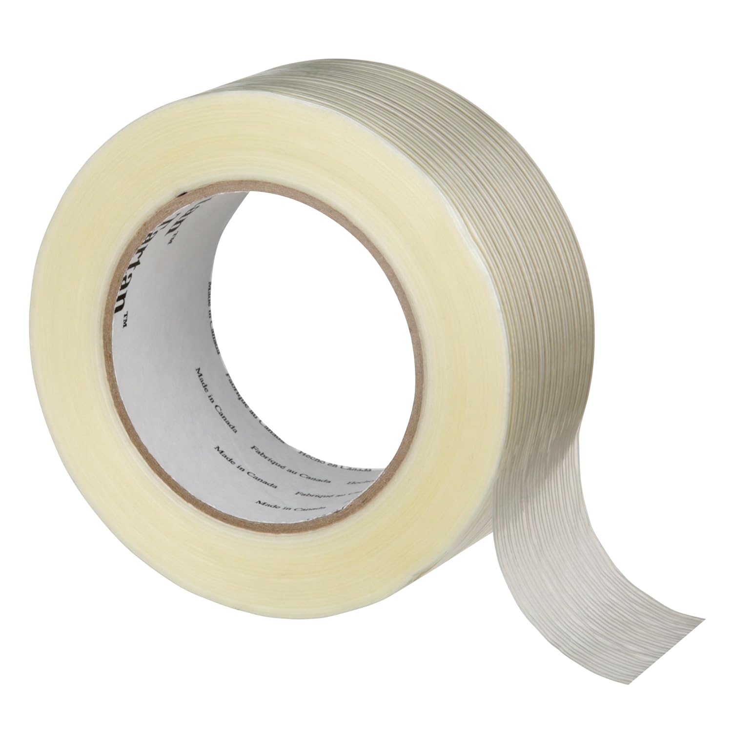 3M 8934 Tartan Filament Tape, Clear, 4 mil, 48 mm x 55 m, Pack of 24