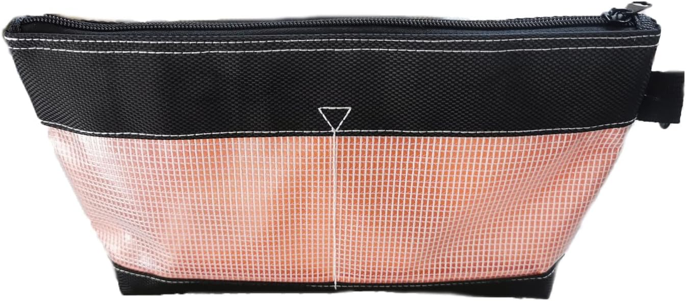 Clear Tool Pouch, Small Tool Pouch Bag with Mesh Window,Tool Pouches with Zipper, 12" Small Tool Bag,Utility Zipper Pouches for Organizing (1 PC)