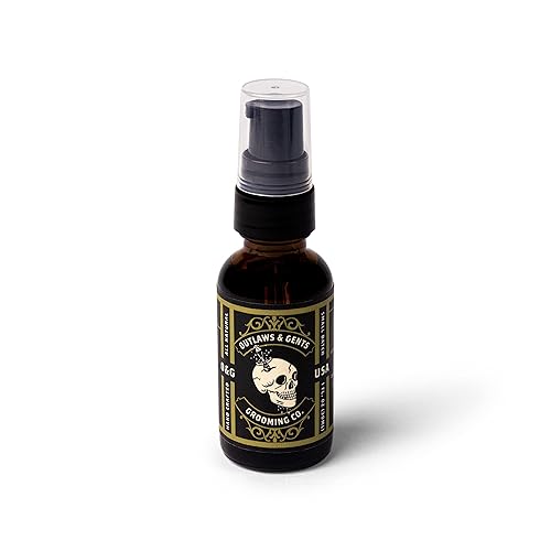 Miniatura 8 de Outlaws & Gents Grooming Co. Aceite de aseo de clavo y naranja, aceite natural para barba y cabello para hombres, hidrata y suaviza el cabello,