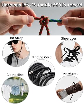 Heavy Duty Paracord Lanyards for Keys, Braided Key Lanyards for ID Badges, Tactical Rope Keychain Necklace for Men Women, Cell Phone Car Key Camera Whistle, Traveling, Light Pink