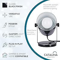 Vista 2 de Catalina Lighting 24291-000 Lámpara decorativa multiusos para escritorio, pared o oficina, sala de estar, dormitorio o dormitorio, compatible