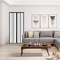 Vista 5 de Cortina de puerta aislada, cubierta magnética térmica para puerta, pantalla de cierre automático, privacidad magnética, manos libres para patio