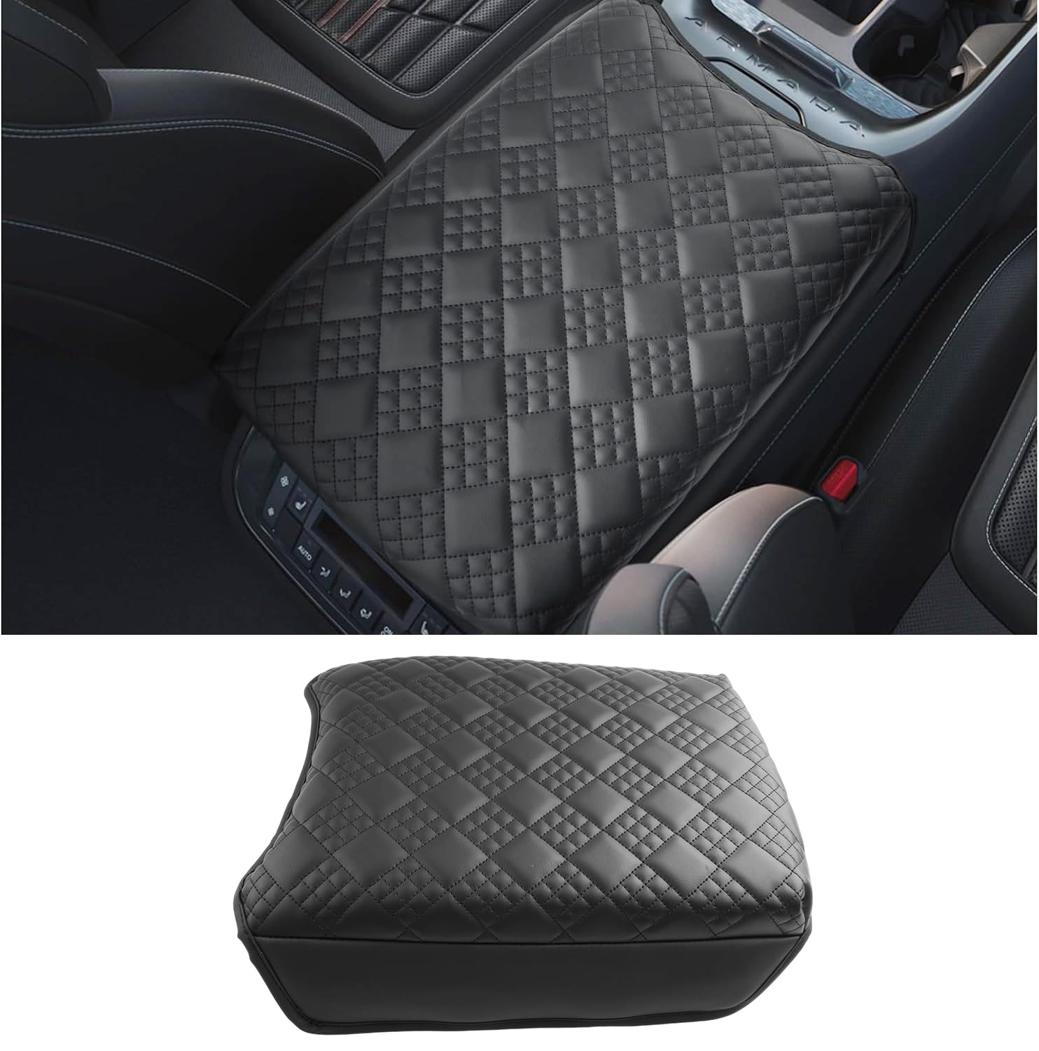 CDEFG for 2025 2026 2027 Nissan Armada Center Console Cover, for 2025-2027 Nissan Armada (SV, SL, Platinum, Pro-4X, Platinum Reserve) Accessories Armrest Cover Middle Console Protector