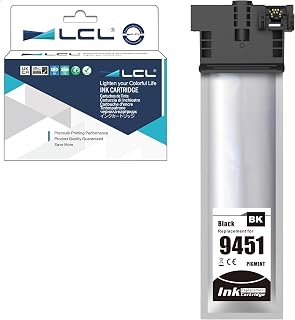 LCL Compatible Ink Cartridge T9441 T9451 C13T944140 C13T945140 High Yield (1 Black) Replacement for Epson Workforce Pro WF-C5210 WF-C5290 WF-C5710