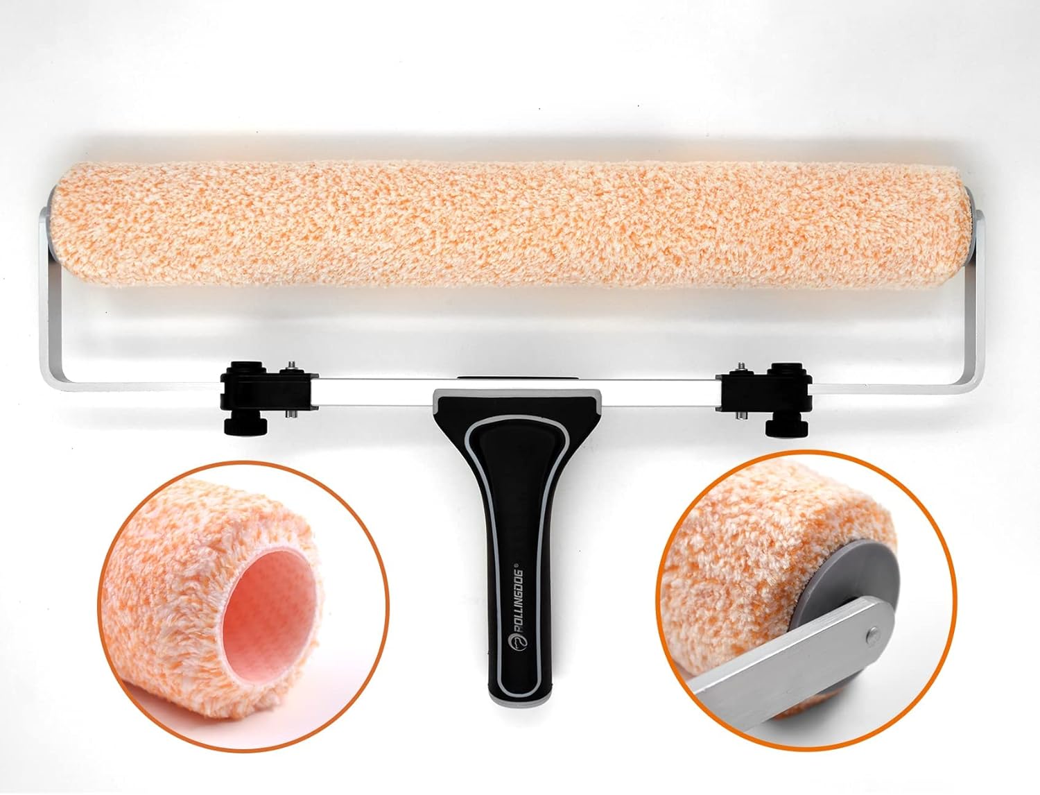 ROLLINGDOG Exclusive 18 Inch Paint Roller Covers with Cleaner, Can Be Used for a Long Time