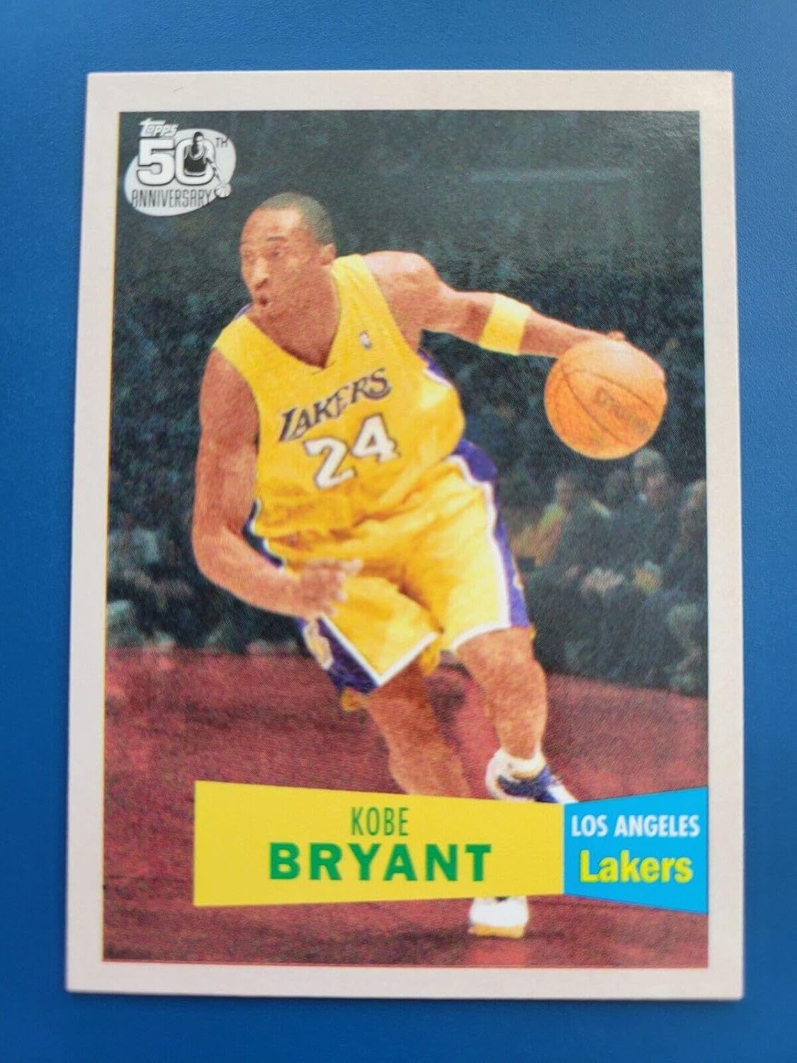 Kobe Bryant 2007-08 TOPPS (50TH ANNIVERSARY) #24 LOS ANGELES LAKERS! - Basketball Cards