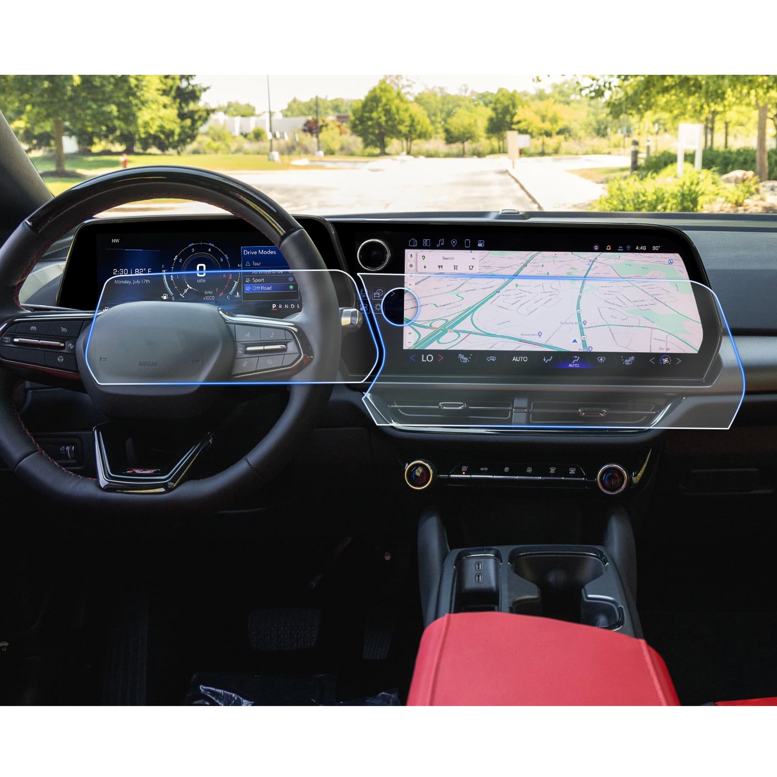 CDEFG 4Pcs for 2024 2025 2026 Chevy Equinox EV Screen Protector for Chevrolet Equinox EV 2026 2025 2024(17.7In Navi+11In Dash), Equinox EV (1LT 2LT 2RS 3LT 3RS) Accessories, HD Clear