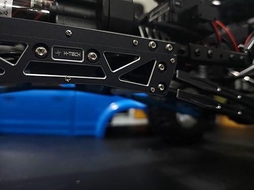 Miniatura 5 de H-TECH RC 110 CNC - Kit de elevación de aluminio y enlace para CEN Racing Ford F250 Truck (negro) (kit de elevación)