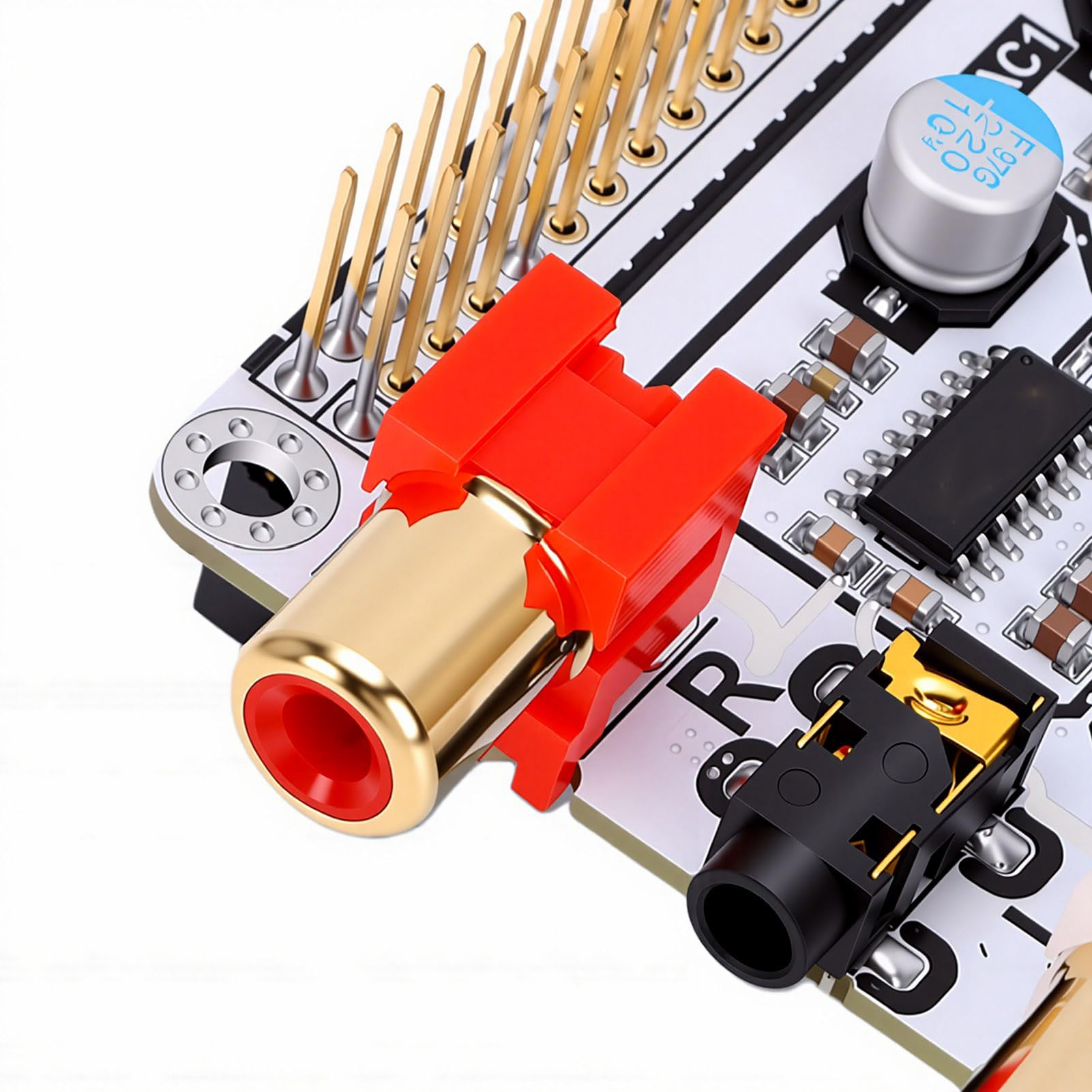 HiFi Cyfrowy na Analogowy HAT dla RasPi 4B, Podwójne Dekodowanie
