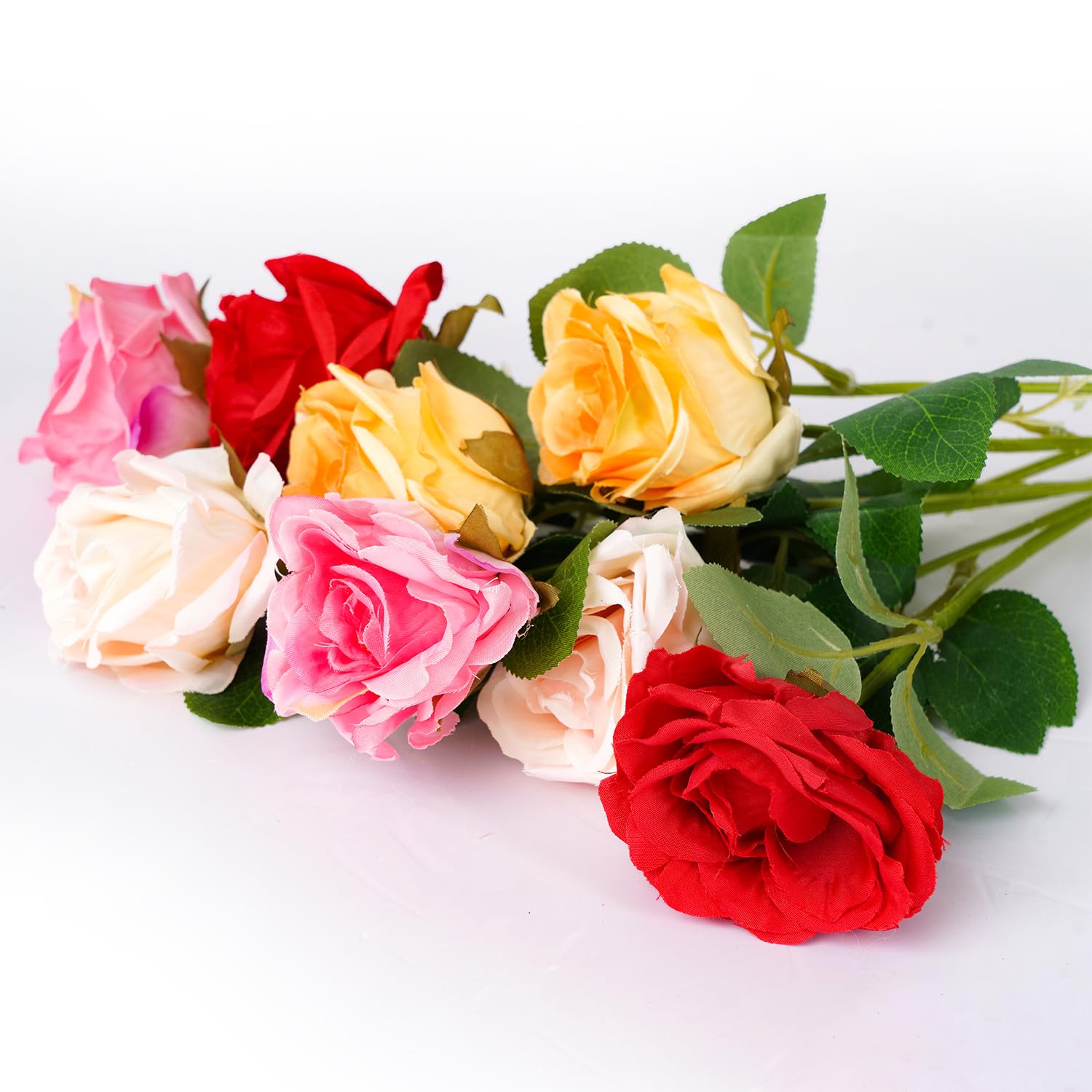 FORTISTA Artificial Rose Flower Bunch/Artificial Plants, Fabric Rose for Decoration (7 Nos, Vase not Included) (B0BBZK82LS) Amazon Price History, Amazon Price Tracker